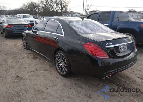 2015 Mercedes-Benz S 550 z USA, uszkodzony, nr VIN WDDUG8CB1FA129964